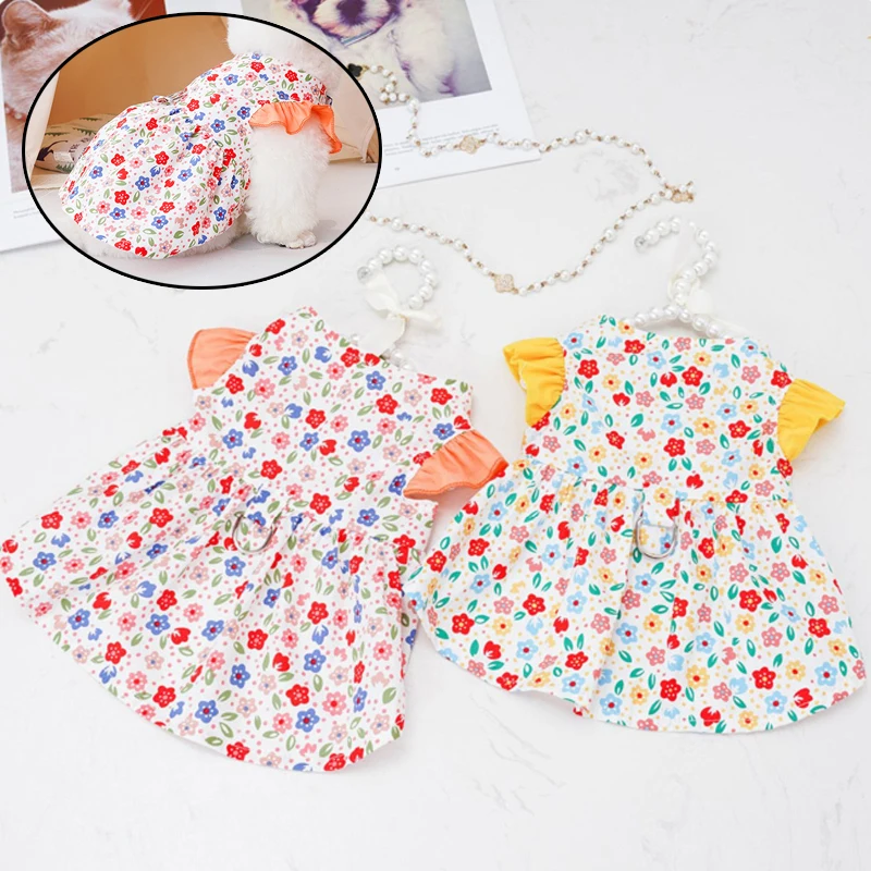 

Платье для собаки и принцессы с цветочной юбкой