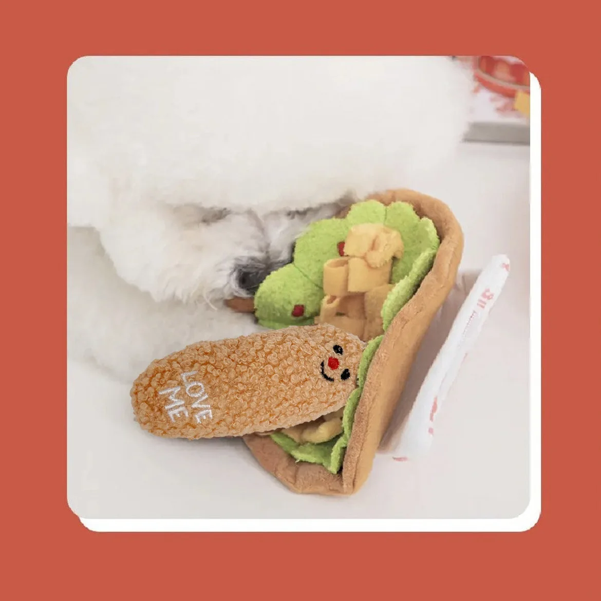 Милая Скрытая игрушка с запахом еды для пирожных собаки голосом плюшевая питомца