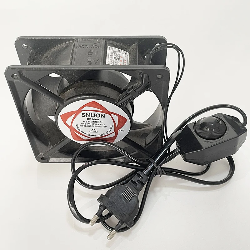 Осевой охлаждающий вытяжной вентилятор с кабелем питания 220-240 В 120 мм | Бытовая