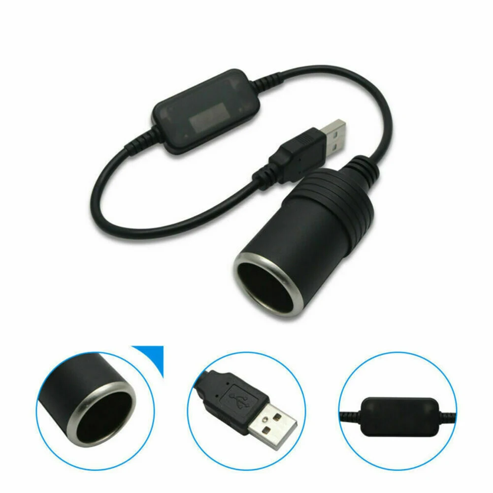 

Кабель-адаптер с USB-портом, 30 см, 12 В