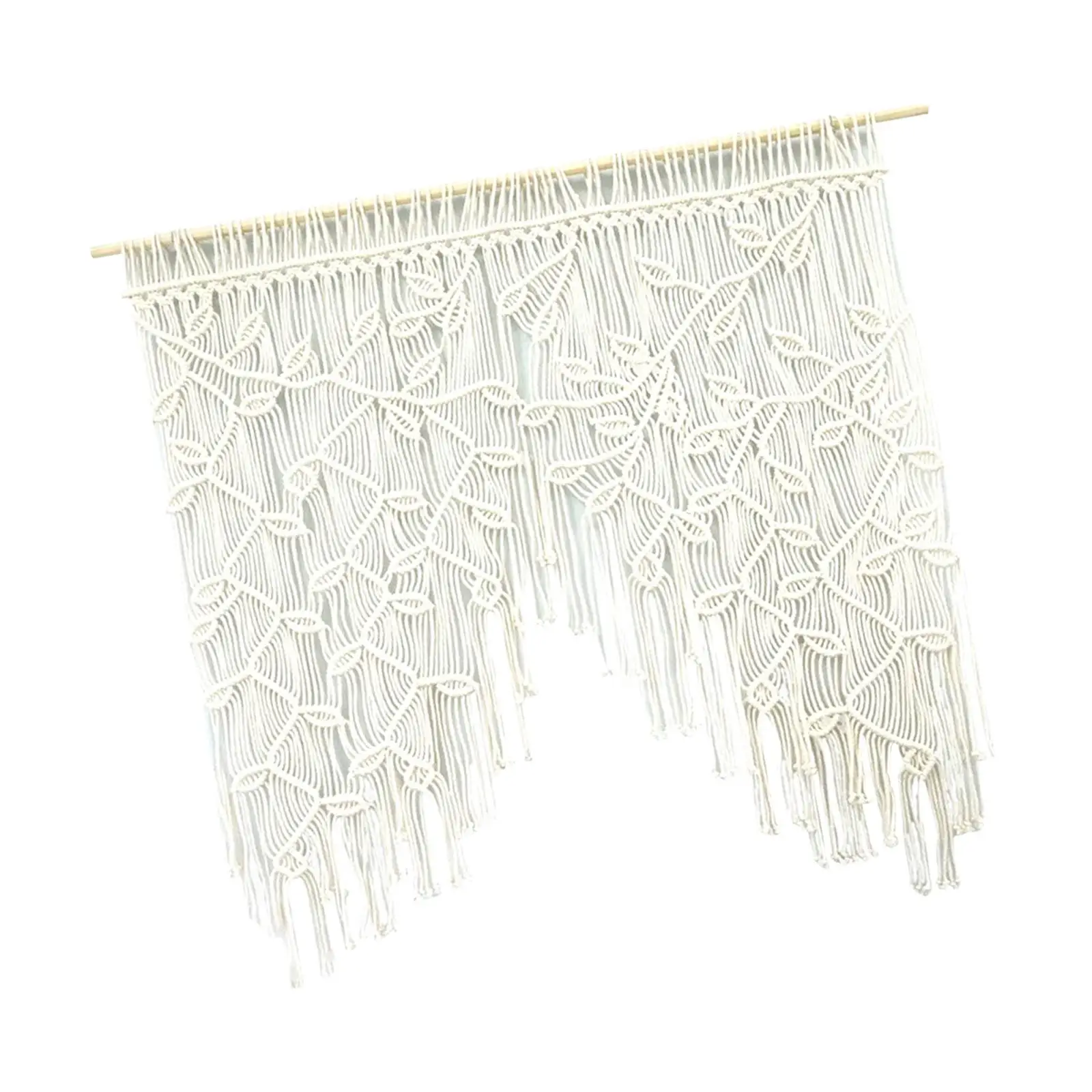 

Leaves Macrame Wall Hanging Decor Tassels for Dining Room Party Nursery Room
