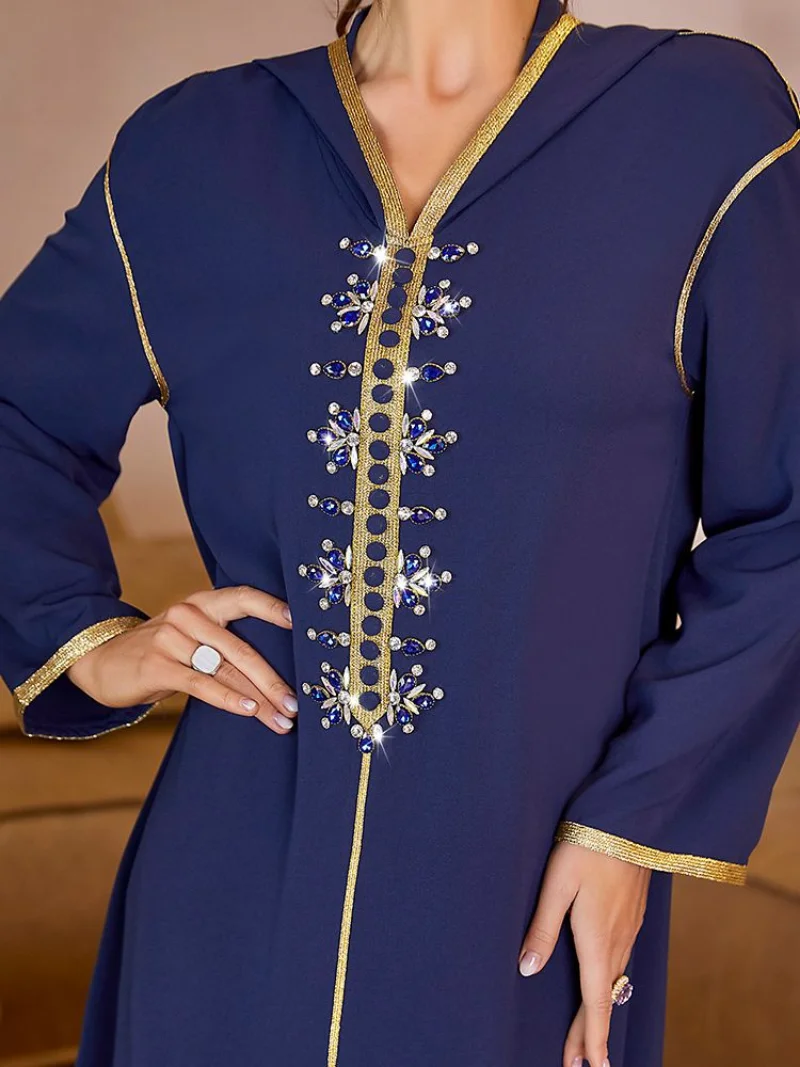 Musulmane Ramadan Eid Mubarak Kaftans Prom Women Dubai Abaya Arabic Turkey Islam Muslim Long Dress Robe Longue Caftan Party