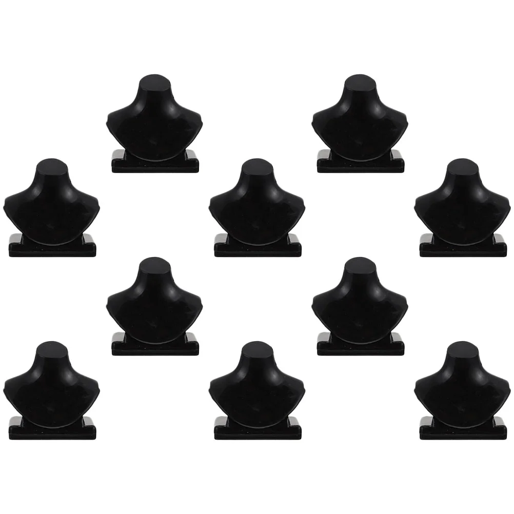 

10 Pcs Necklace Holder Mini Toys Kids Playing House Models Decor Small Stand Plastic Ornament Micro Layout Child Jewelry