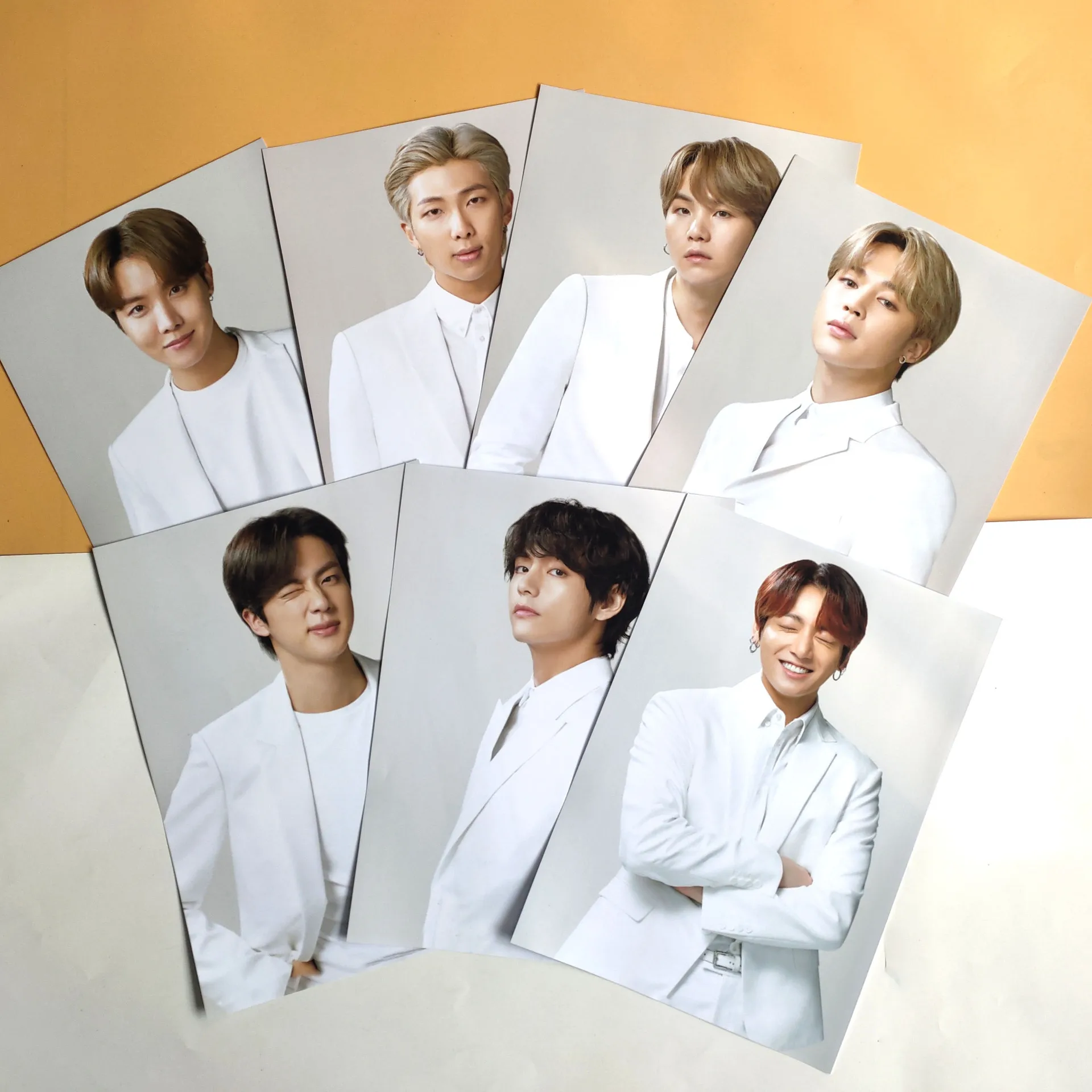 

Wholesale Kpop Bangtan Boys Modern Pictorial Adhesive Sticker HD Photo Art Picture Room Home Sticker Wallpaper Decor Wall Poster