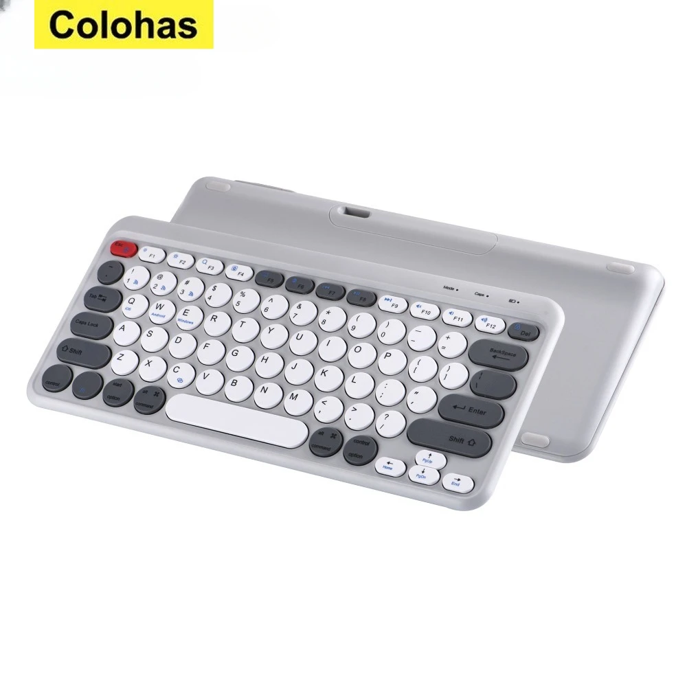 

New Bluetooth Wireless Rechargeable Keyboard for IPad Android Tablets Laptops Desktops Mute Keyboards Wireless Office Keyboard
