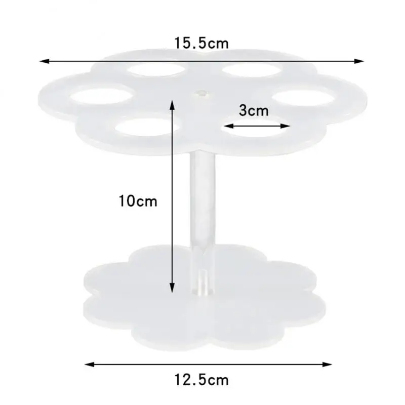 

6/16 Holes Acrylic Transparent Ice Cream Bracket Holder Cone Popcorn Sushi Hand Roll Stand Display Stand Baking Kitchen Tools