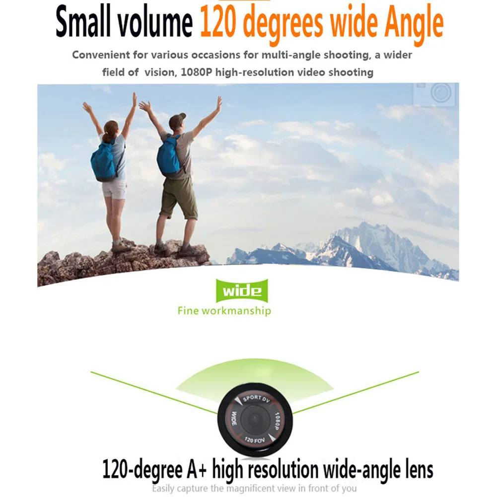 

Practical Quality Durable Bike Action Sport Camera 1920 X 1080P 120 Degree Wide-angle 1280 X 720P Full HD 1080P
