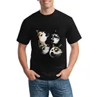 Футболка мужская оверсайз с рисунком Три Шиба-ину-Луна, 100 хлопок