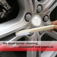 1pc car conditioning air outlet brush retractable cleaning brush computer keyboard cleaning plastic small soft brush