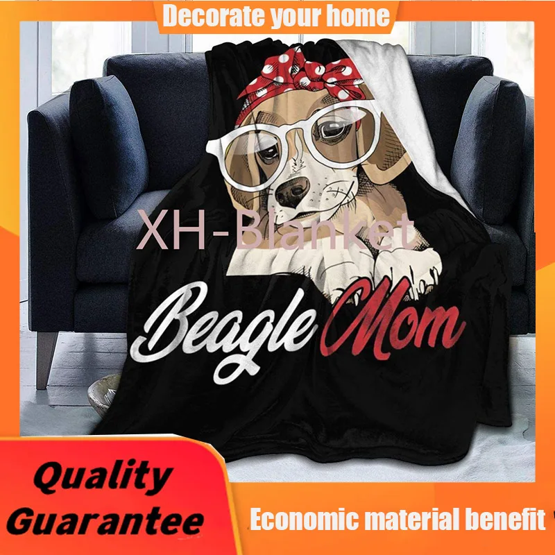 

Yulimin Cute Beagle Mom Dog Gift Full Fleece Throw Cloak Wearable Blanket Nursery Bedroom Bedding Decor Decorations Queen King