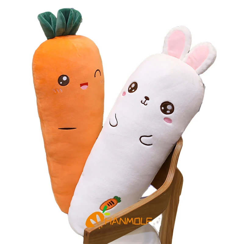 

Новинка, большой мультяшный мягкий плюшевый Игрушечный Кролик, подушка с милым растением, креативные игрушки для дивана, детский подарок на день рождения, 55 ~ 80 см