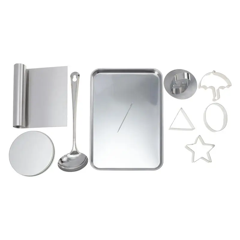 

1 Set Cookies Umbrella Cookie Cutter Set For Squid TV Game Stainless Steel Biscuit Cutters With Metal Tins&Needles Sugar Molds