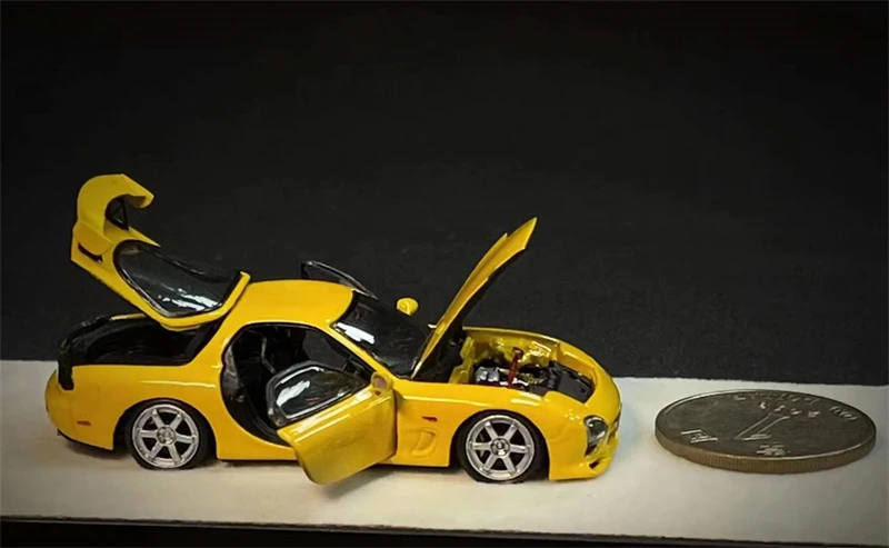 

PGM 1:64 Mazda FD3S RX7 Full Open Die-Cast Car Model Collection Miniature