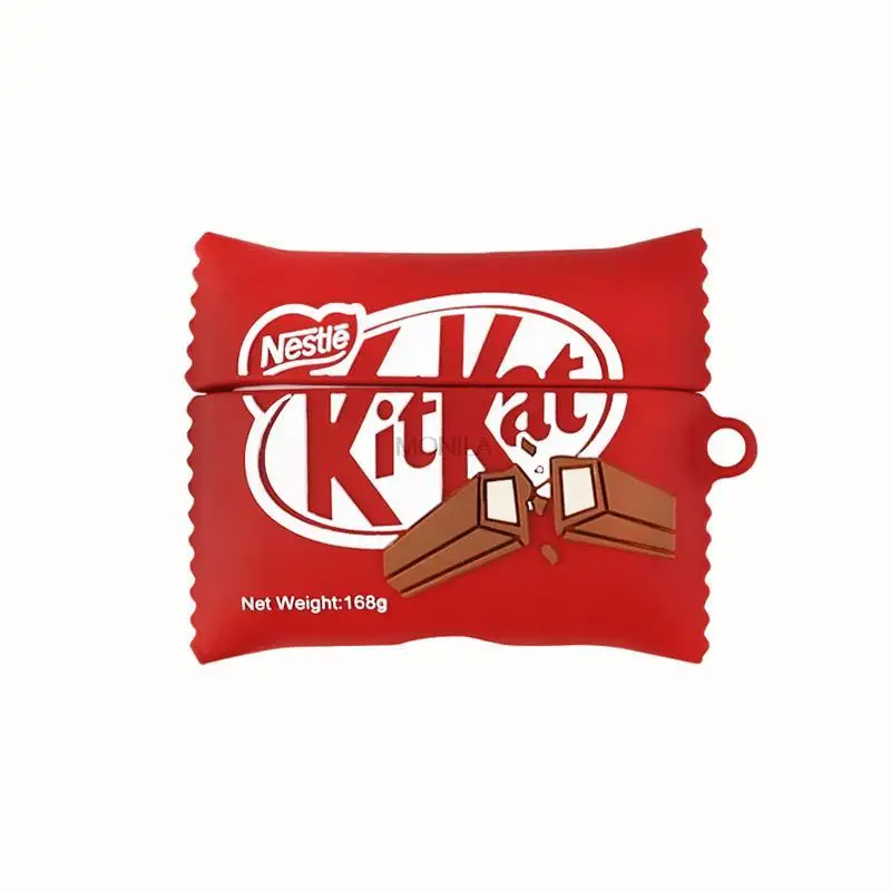 

For Airpods Case Cute Cartoon Nestle Chocolate Bar Cartoon Wireless Earphone Case Cover for airpod 1 2 3 Pro Cases Funda