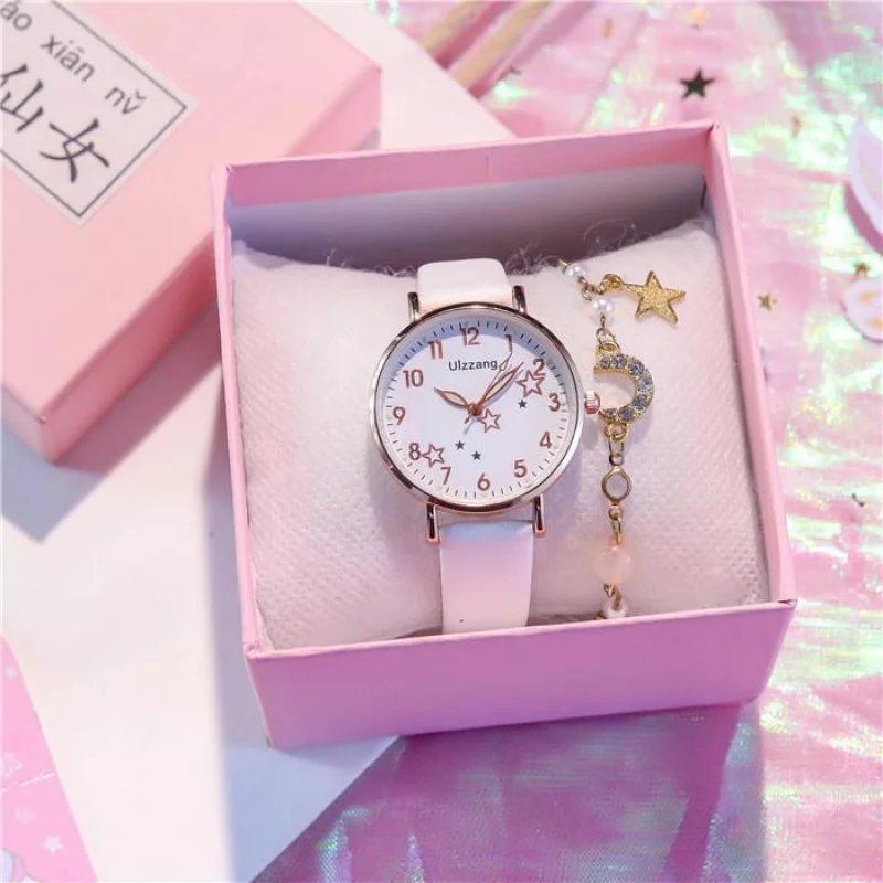 Часы для девочек простые темпераментные часы учащихся младшей и старшей школы