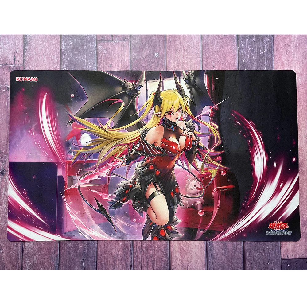 Игровой коврик Yu-Gi-Oh Лакрима алый печальный для карт игровой YGO TCG YuGiOh Mat-319