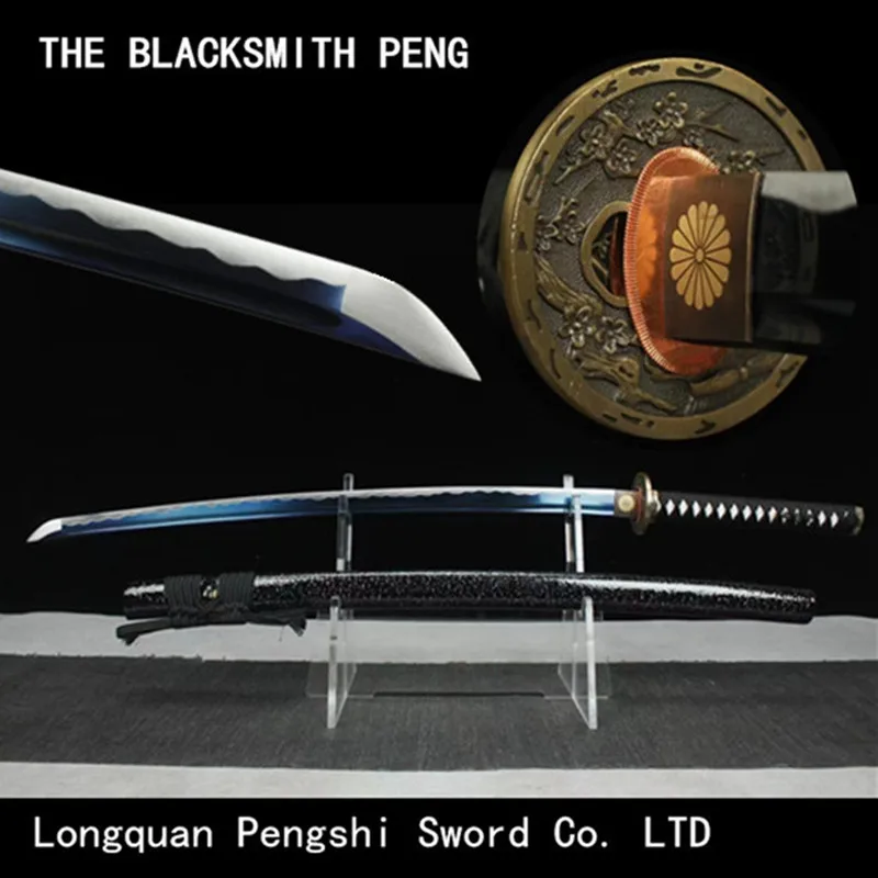

High carbon steel grilled Blue Samurai Sword/Katanas Japanese anime film Swords/Chinese Swords/Uchigatana/Tachi