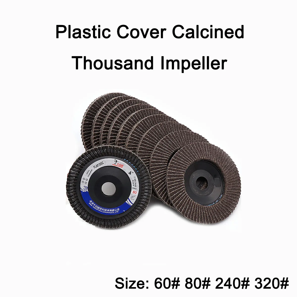 

1Pc Inner Diameter 16mm and Outer Diameter 100mm Plastic Cover Calcined Thousand Impeller Granularity 60 80 240 320Grit