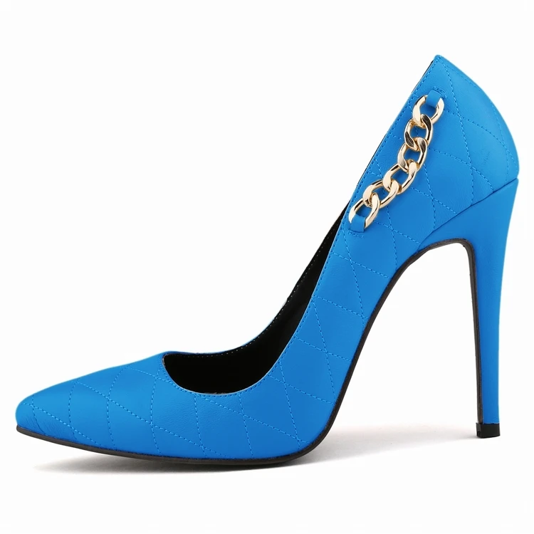 

2022 NEW High Heels Sexy Shoes Women Large Size Pumps 11CM White Black Stiletto Heel Patent Leather Office Party Wedding Shoes