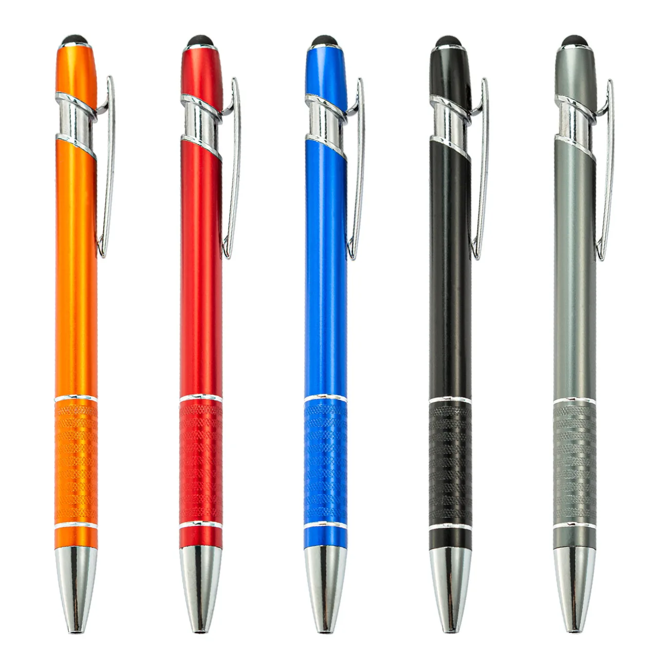 

5pcs Metal Touch Pen Business Signature Pen Gift Advertising Pen Ballpoint Pens School Office Hotel Advertising Ball Gel Pen