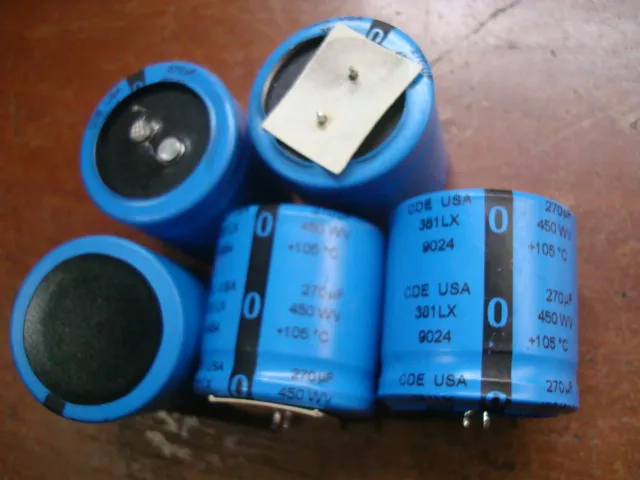 

Original disassembly 381LX series 450V 270UF bile filter Electrolytic capacitor 10pcs
