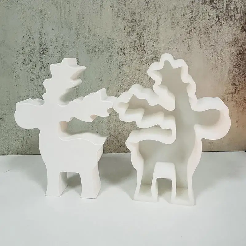 Рождественский лось силиконовая форма для свечей ручная работа ремесло из смолы