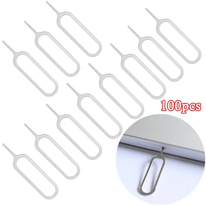 100 шт. ретривер карты для IPhone/Samsung/Xiaomi Sim извлечение из нержавеющей