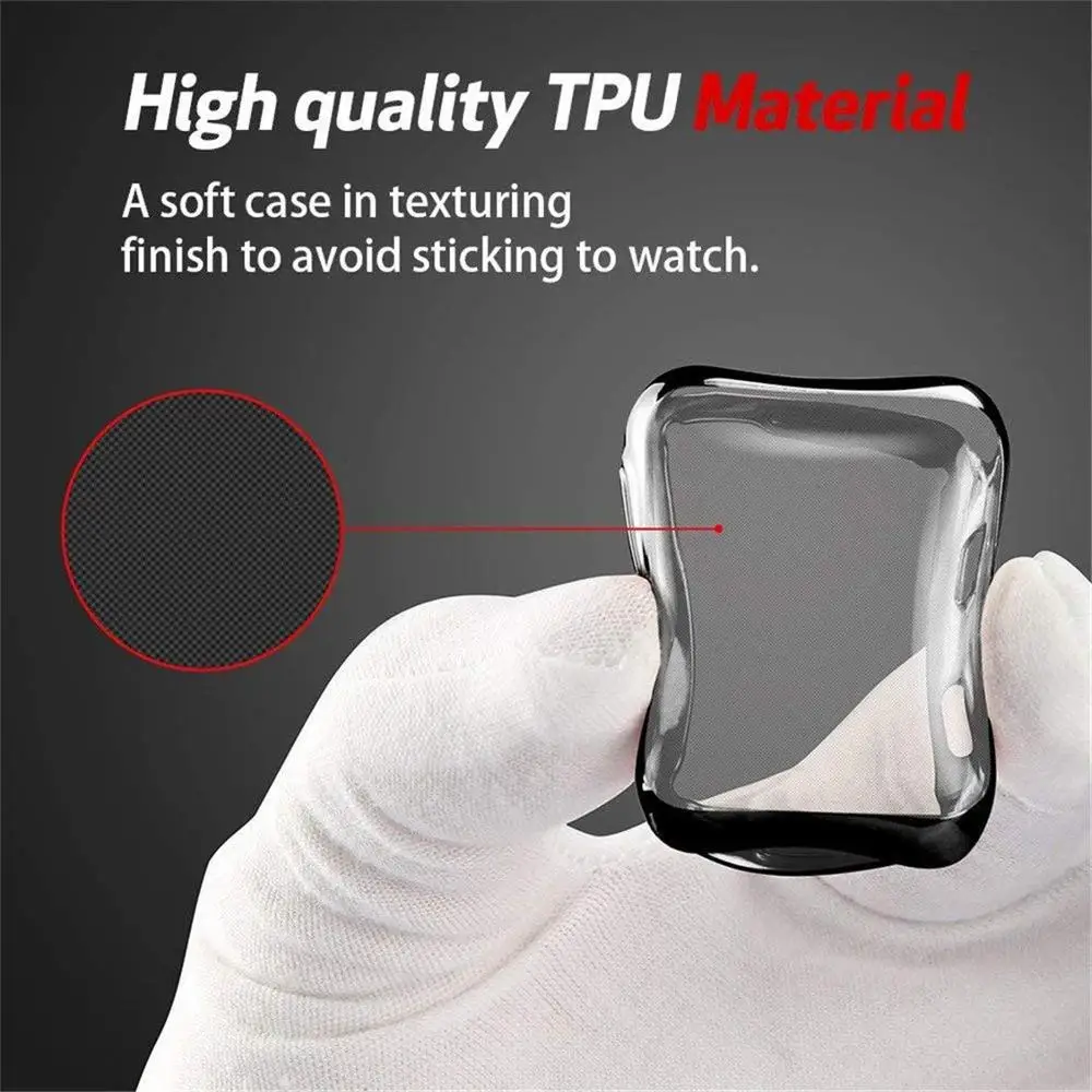 Screen Protector For Apple Watch case 45mm 41mm 44MM 40MM Full TPU bumper Cover 42mm 38MM accessories iwatch series 7 SE 6 5 4 3
