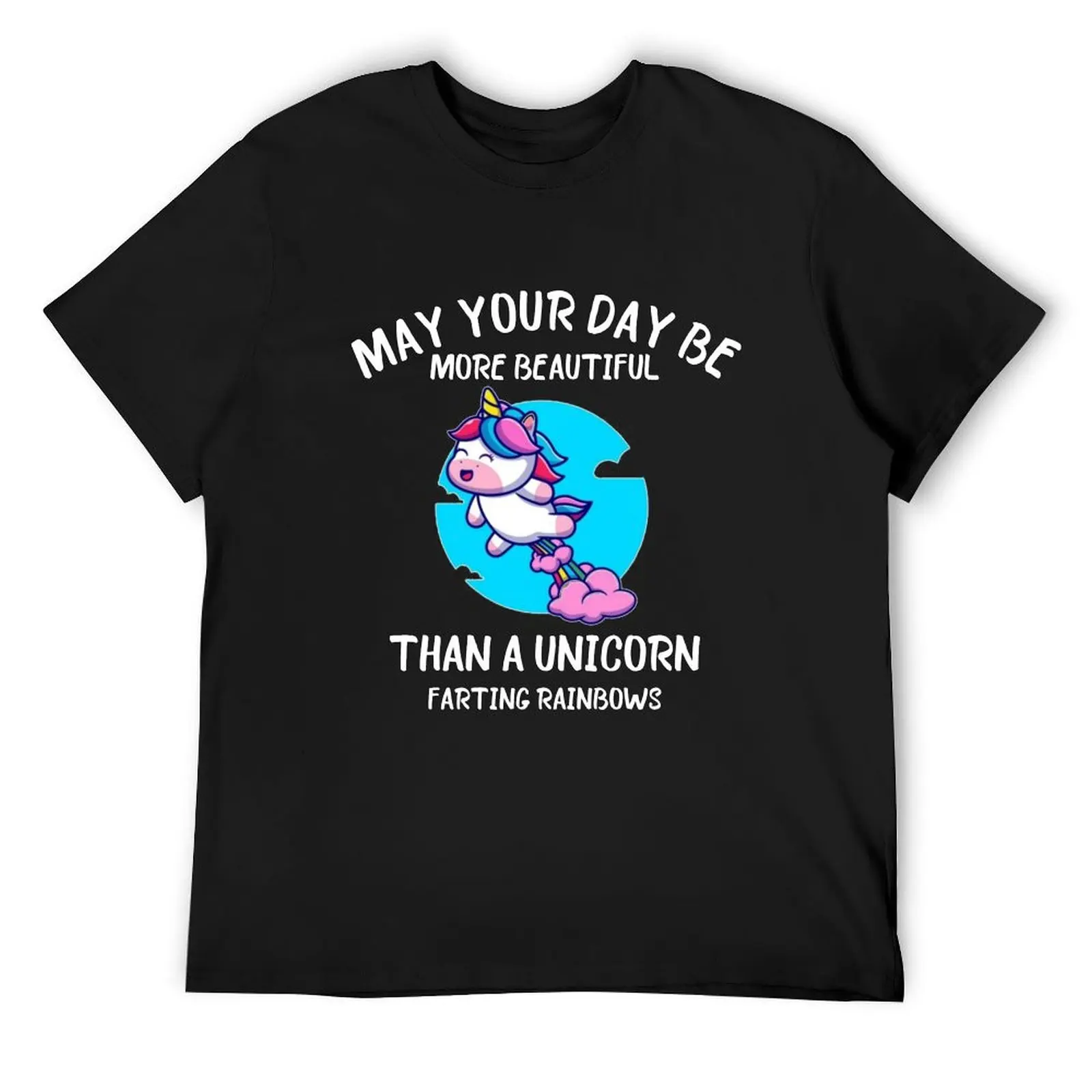 Футболка с единорогом Farting Rainbows белые винтажные футболки для мальчиков уличная