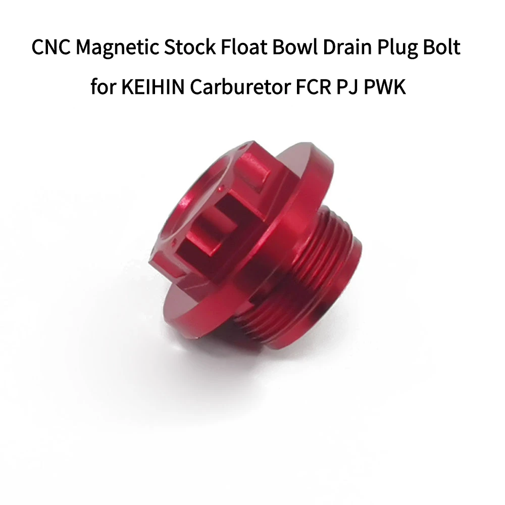 

CNC Magnetic Stock Float Bowl Drain Plug Bolt for KEIHIN Carburetor FCR PJ PWK