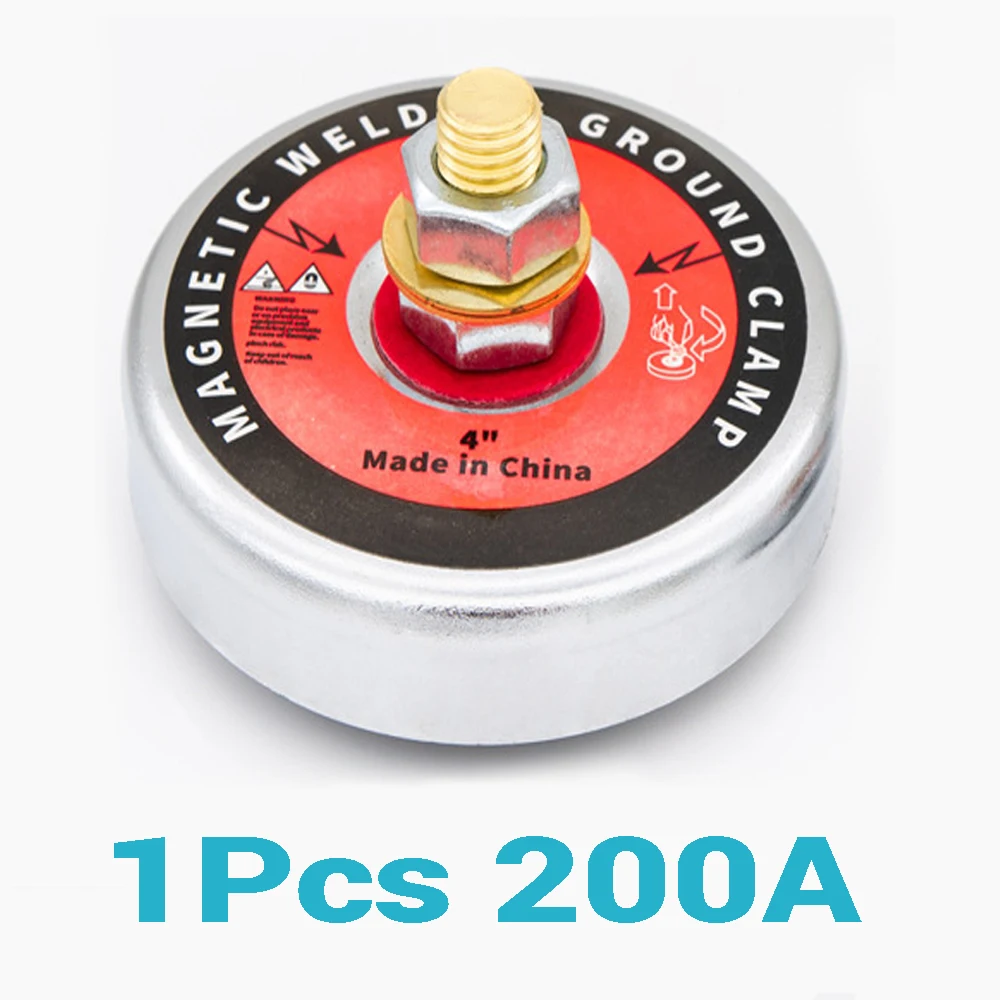 

1PCS 200A Magnetic Welding Grounding Device Ground Clamp High Current Welding Grounding Clamp Magnet Locator Magnet Tools