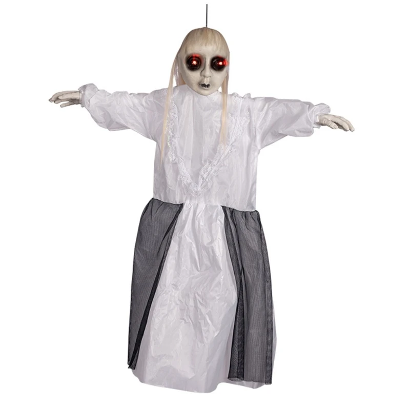 

Haunted House Yard Decor with Move Effect Creepy Sound Halloween Hanging