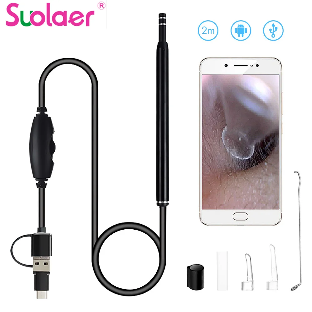 

Smart Visual Earwax Removal Tool Ear Stick Endoscope Earpick Otoscope Ear Wax Remover Ear Picker Ear Cleaner with Light Camera