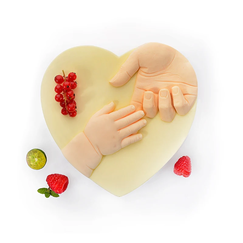 

Silicone Cake Mold Dessert Mould Heart Hands Shape Mousse Pan Chocolate Decorating Tools Baking