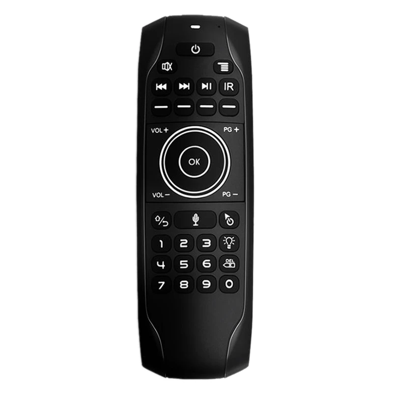 

G7R Pro 2.4G Wireless Air Mouse Gyro Voice Control Backlit With 5 Buttons IR Learning Mini Keyboard Remote Control