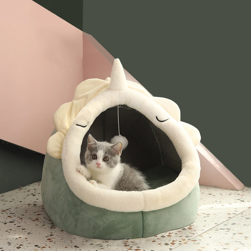 

Four seasons autumn and winter available cat litter Cat villa house cat sleeping bag pet supplies closed cat and dog pet litter