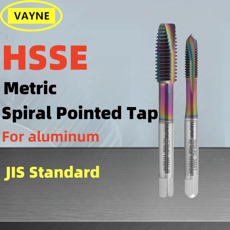 1 шт. HSSE-M35 JIS спиральный остроконечный метчик M1 M1.4 M1.5 M1.6M2M2.5M3M4M5M6M7M8M9M10M11M12M14M16M18M20M22 M24