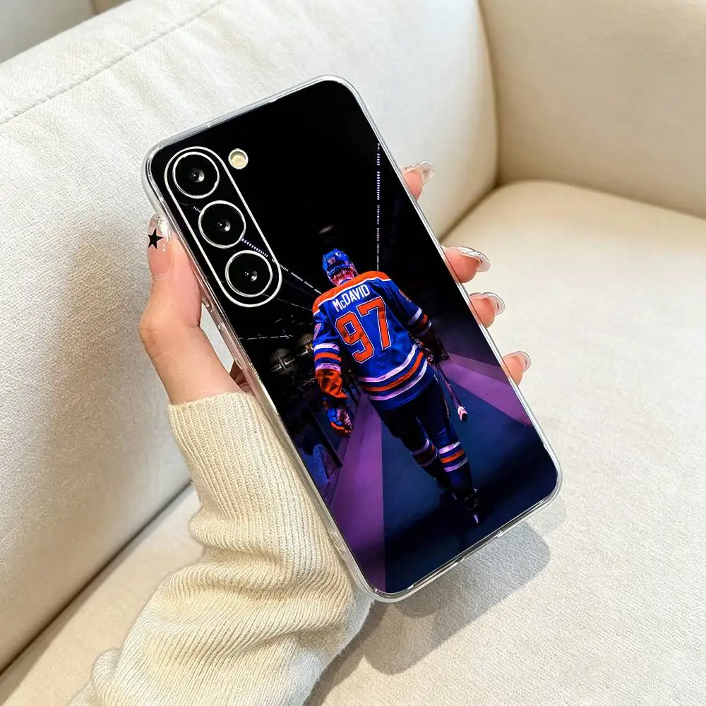Фото Прозрачный чехол для телефона Star C-Connor McDavid 97 для Samsung Galaxy A71, A70, A40, A52, A51, A30 №4