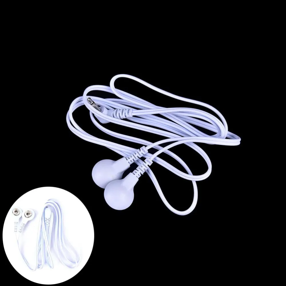 

Hot 2 Button 2 In 1 Lead Wires Connecting Cables for Therapy Machine 3.5mm Braces Supports