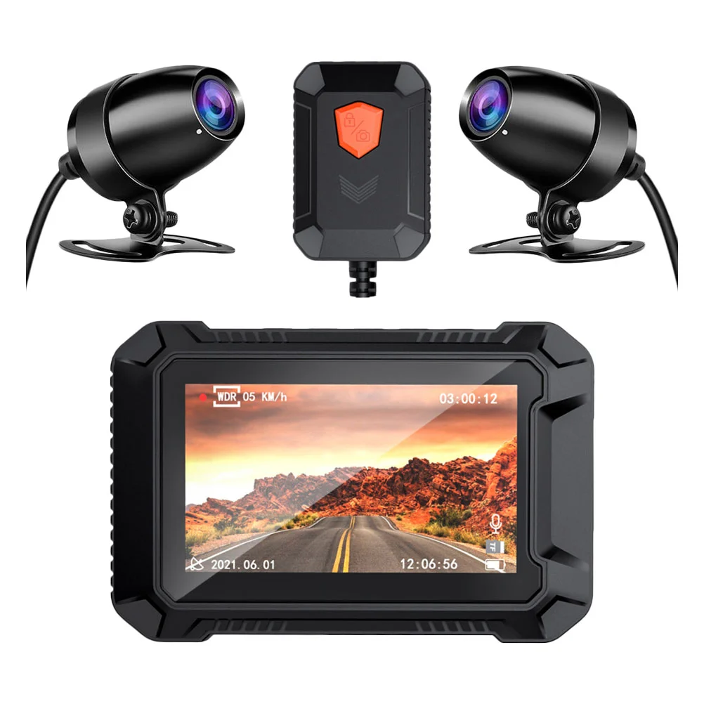 

1 Set Durable Waterproof Portable Drive Recorder Motorcycle Dash Cam Driving Recorder