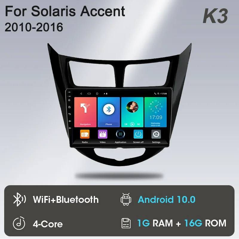 

Srnubi 2 Din Android 12 Carplay Автомагнитола для Hyundai Solaris Verna Accent 1 2010 - 2016 мультимедийный плеер 4G DVD GPS головное устройство