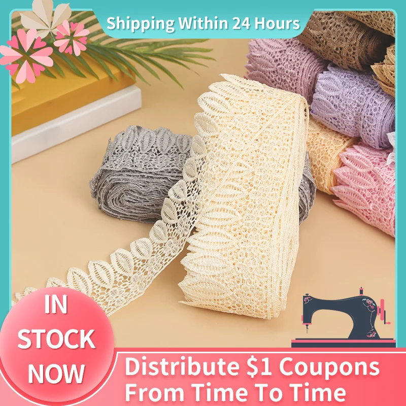 

1 Yard Crochet Embroidery Lace Trim Ribbon Leaf 95mm Wide DIY Embroidery Style Decorative Embroidery Applique Sewing Accessories