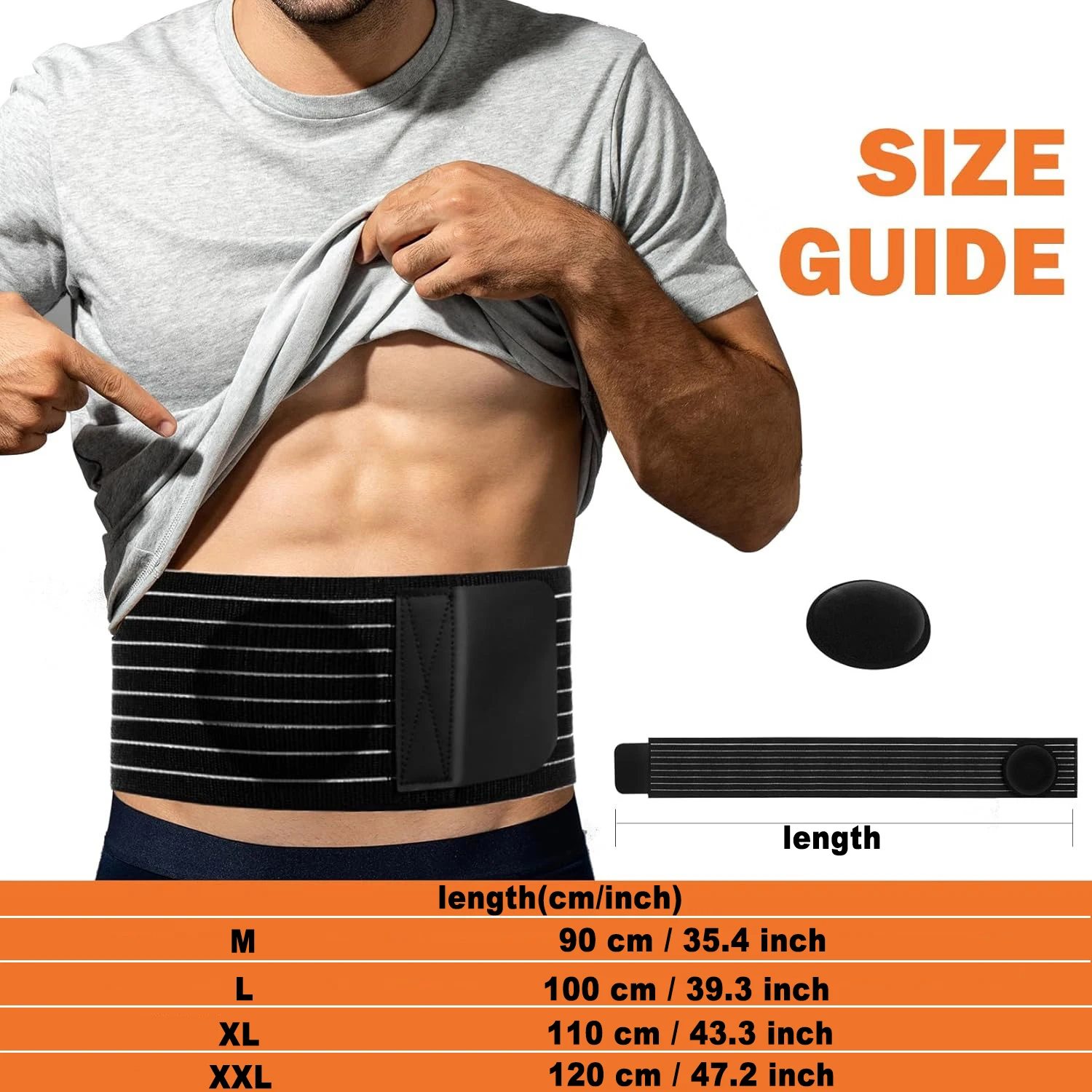 Пояс для грыжи мужчин и женщин после операции — регулируемый брюшной бандаж с