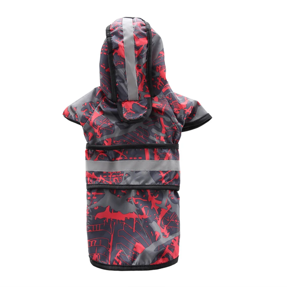 

Pet Rain Dog Water Clothes Hoodie Weather Rainy Jumpsuit Outdoor Apparel Reflecting Slicker Cat Proof Puppy Raincoat Hooded Coat