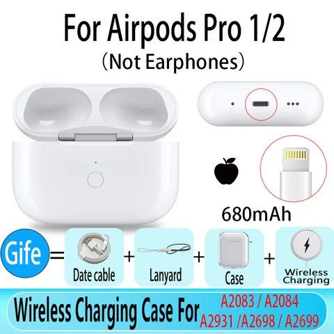 Аккумулятор USB-C емкостью 680 мАч для Airpods Pro 1-го и 2-го поколения