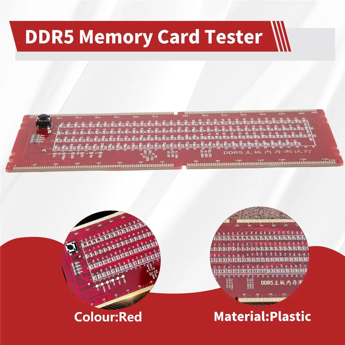 Фото Тестер слотов памяти DDR5 popop с широкой совместимостью для ремонта компьютеров №4
