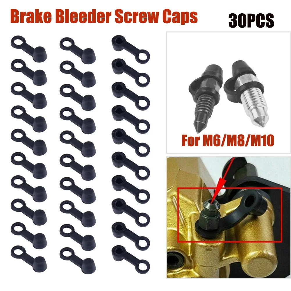 

Grease Cap Brake Bleeder Screw Cap 20/30/40x 3cm Length Accessories Black