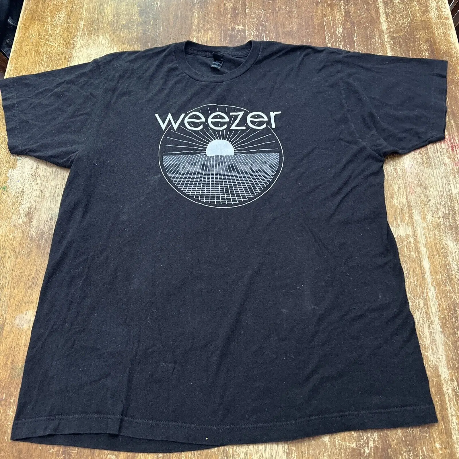 Мужская футболка Weezer XL с черным логотипом группы Graphic Music