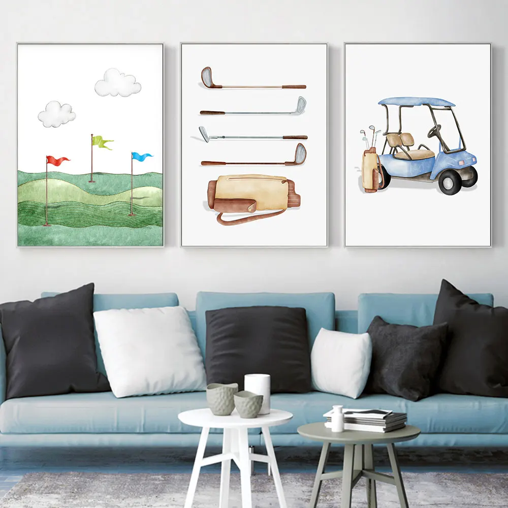 Watercolor Picture Poster And Prints For Boy Room Home Decor