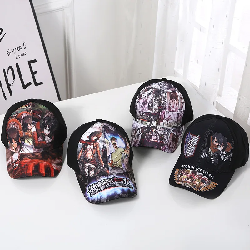 

Anime Attack On Titan Cap Adult Baseball Hat Wings Of Libery Printing Cosplay Costumes Accessories Trucker Hat Anime Props